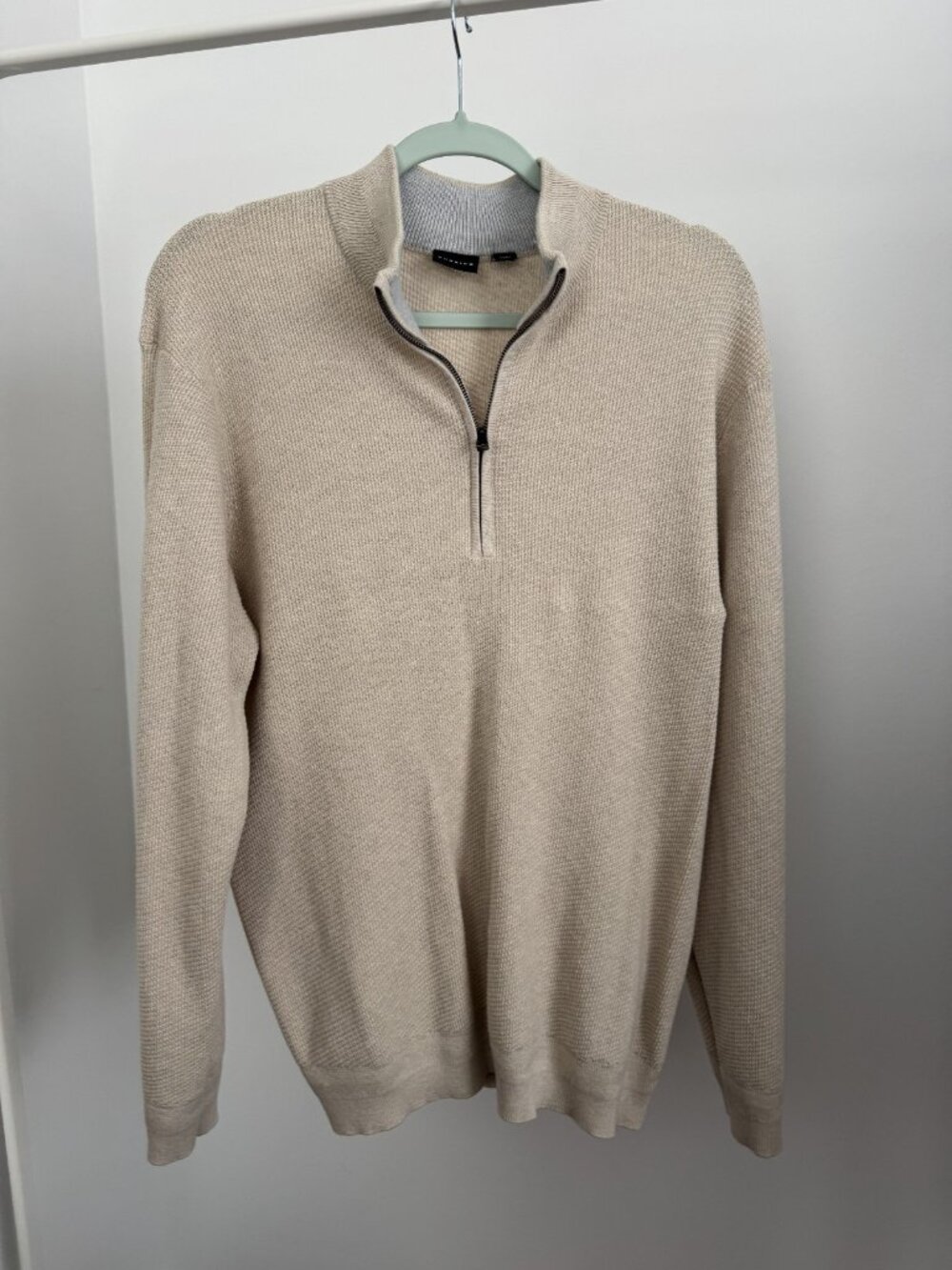 Dunning Golf Quarter Zip Men's XL Performance Knit Pullover Neutral